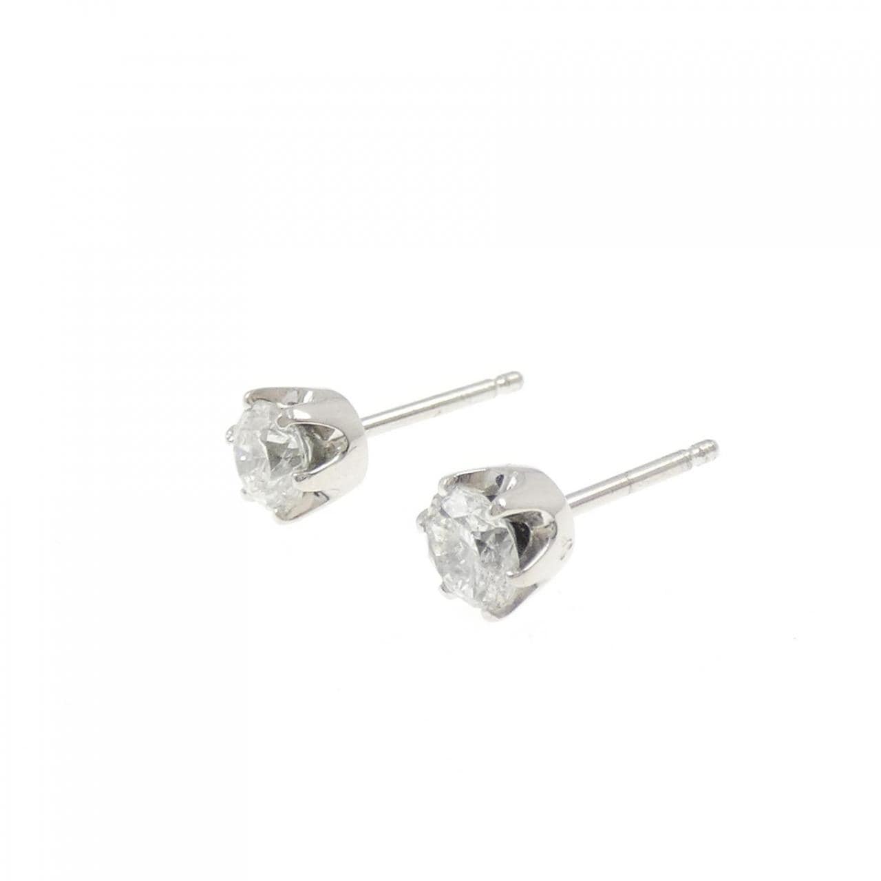 PT/PT900 ソリティア ダイヤモンド ピアス 1.065CT