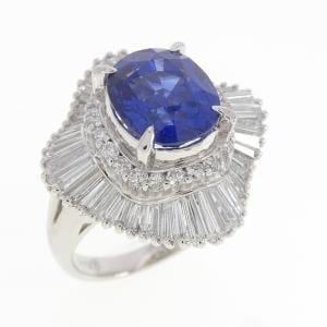 PT900 サファイヤ リング 3.85CT