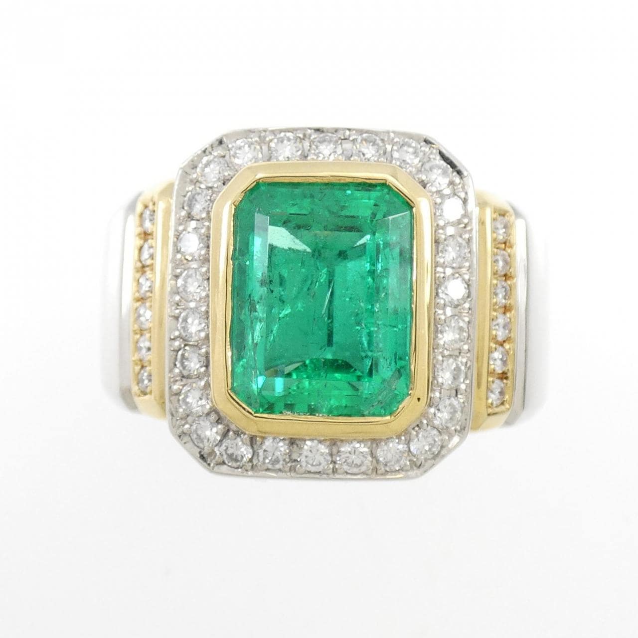 PT/K18YG Emerald Ring