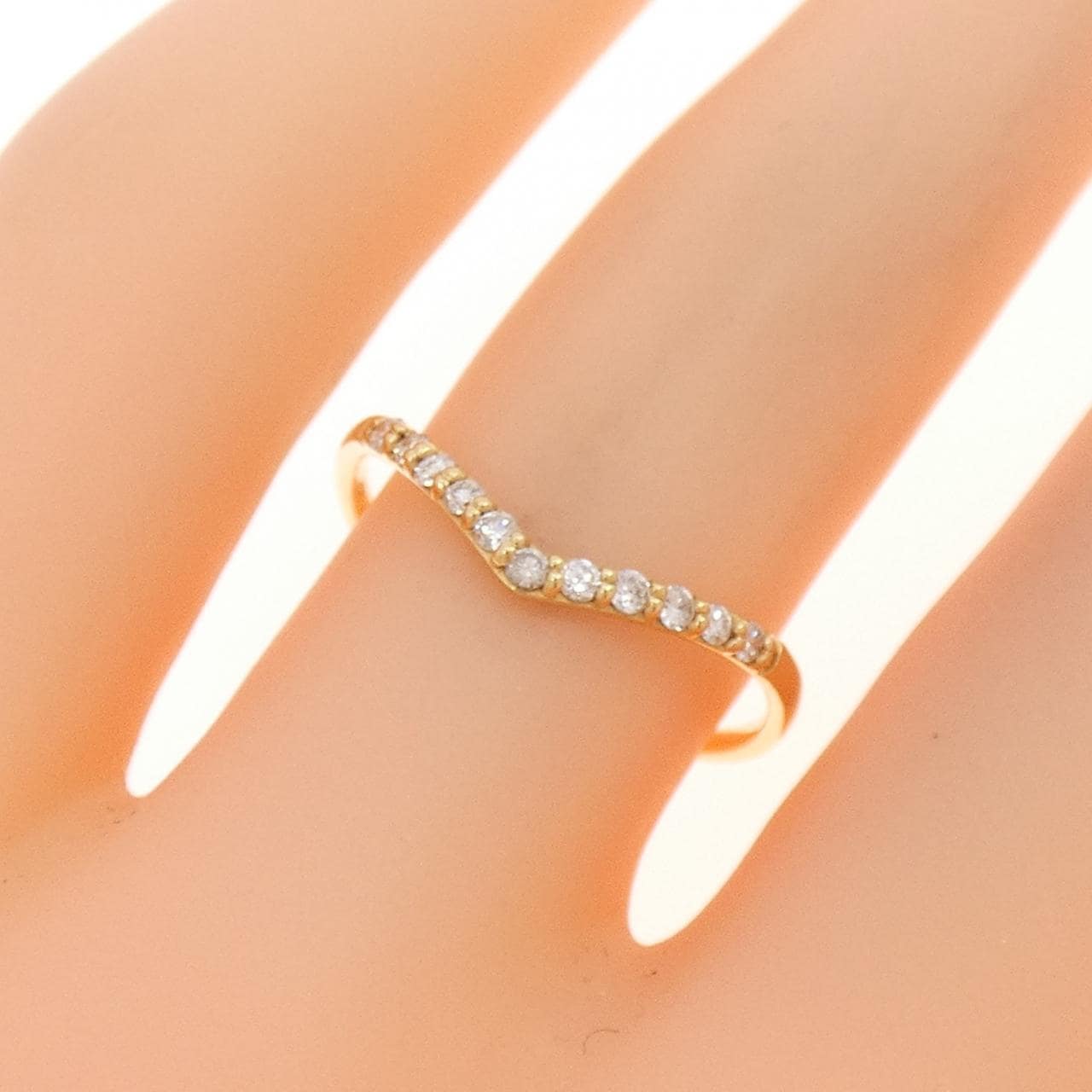 K18YG ダイヤモンド リング 0.10CT