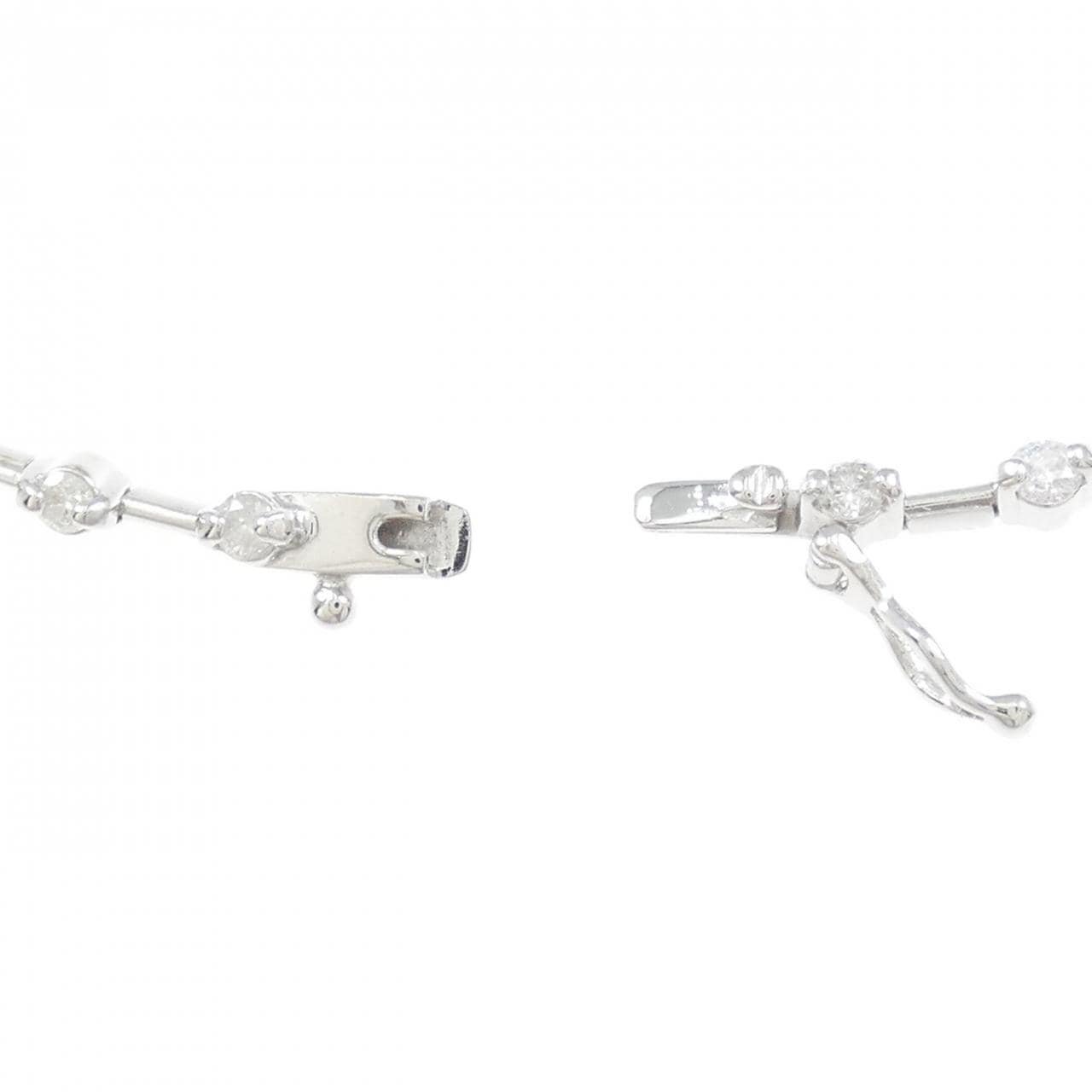 K14WG ダイヤモンド ブレスレット 1.00CT
