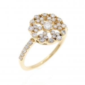 K18YG ダイヤモンド リング 0.37CT