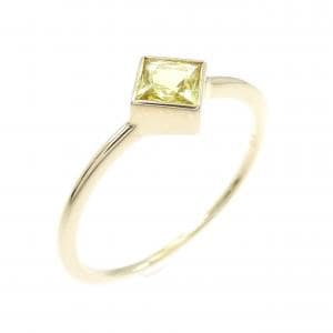 K10YG サファイヤ リング 0.36CT