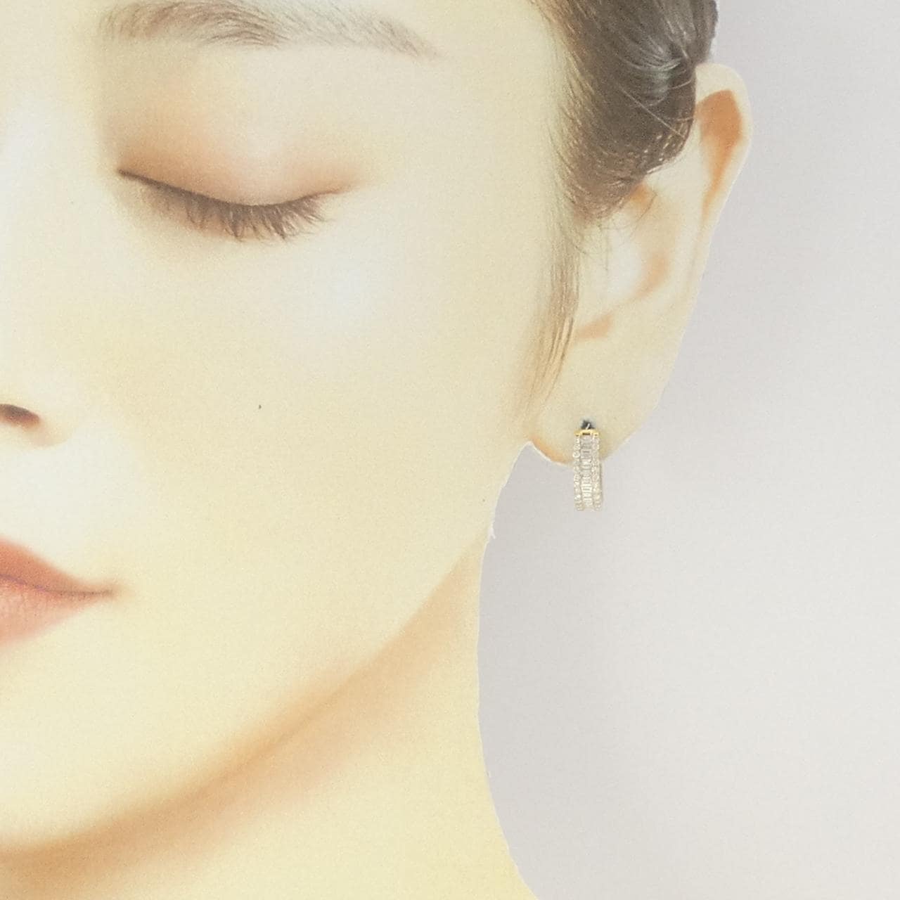 [新品] K18YG钻石耳环 0.70CT