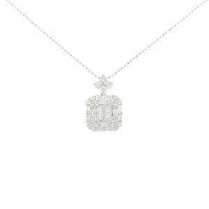 K18WG ダイヤモンド ネックレス 0.75CT