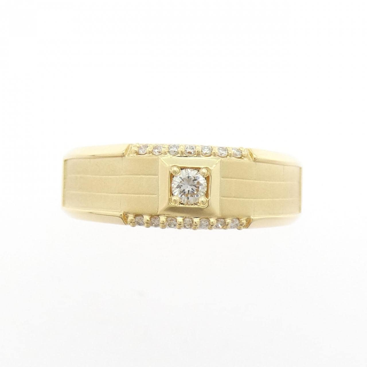 【新品】K18YG ダイヤモンド リング 0.18CT