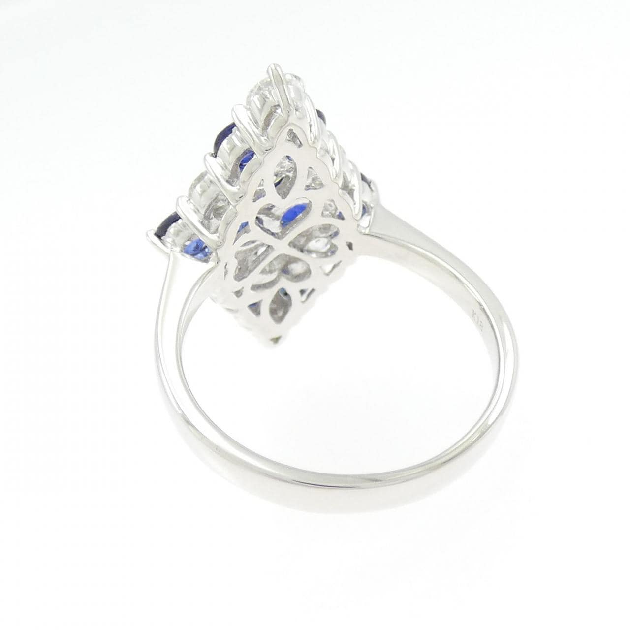 K18WG サファイヤ リング 1.74CT
