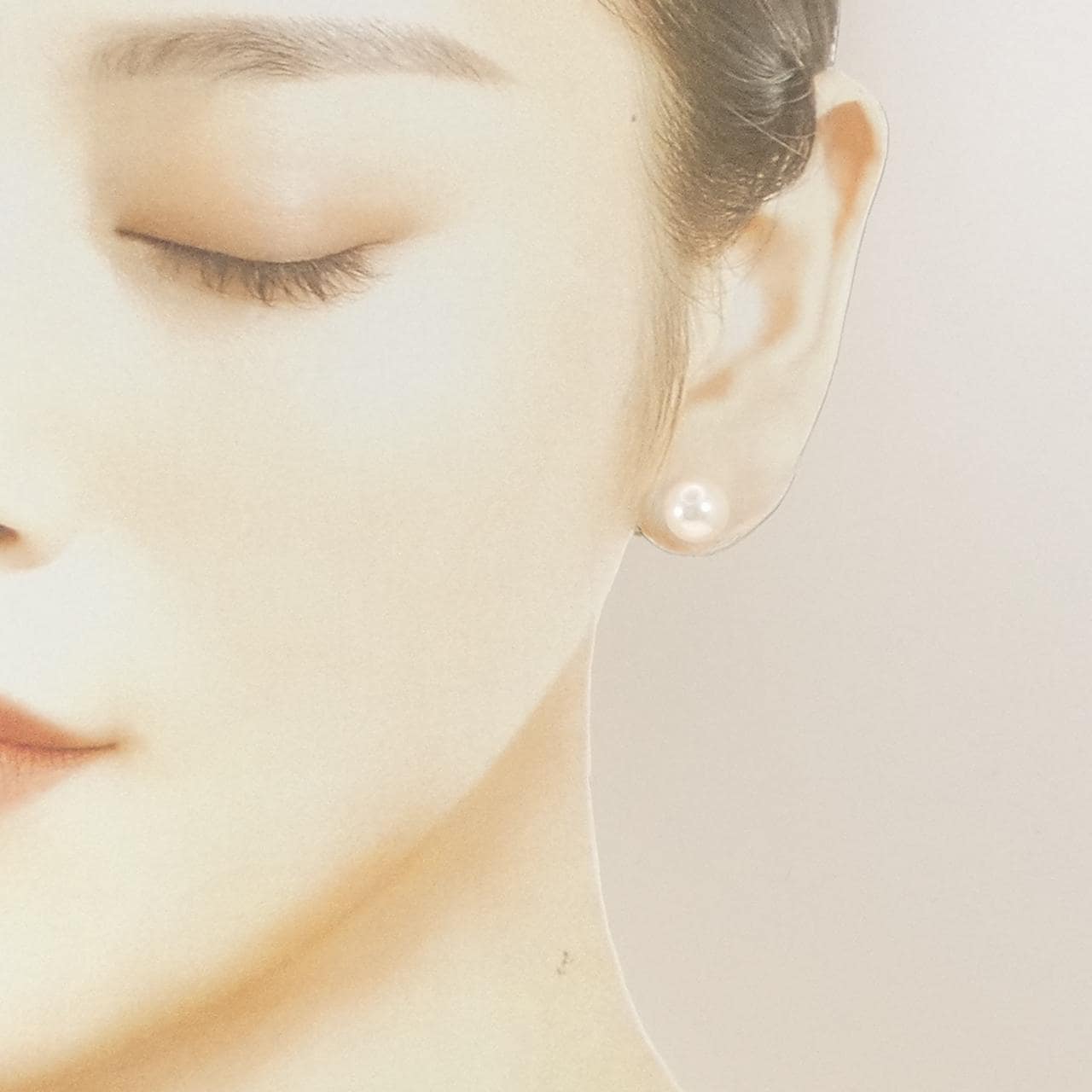 PT900 アコヤパール ピアス 8.6mm