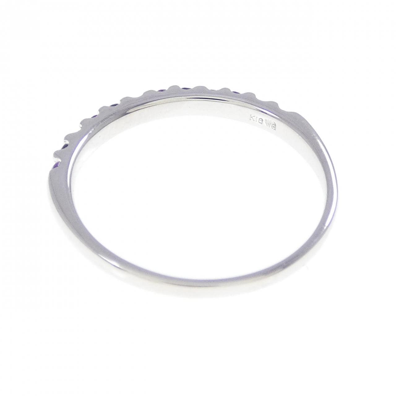 K18WG カラーストーン リング