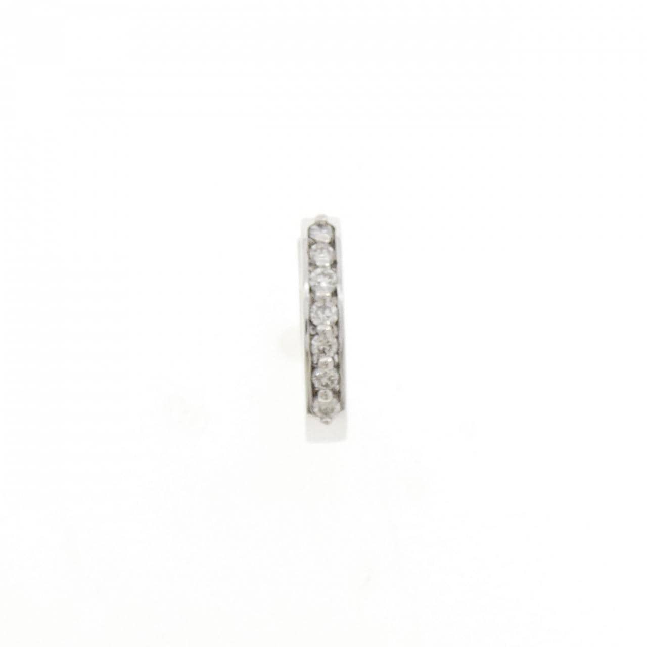 K18WG ダイヤモンド ピアス 0.15CT 片耳