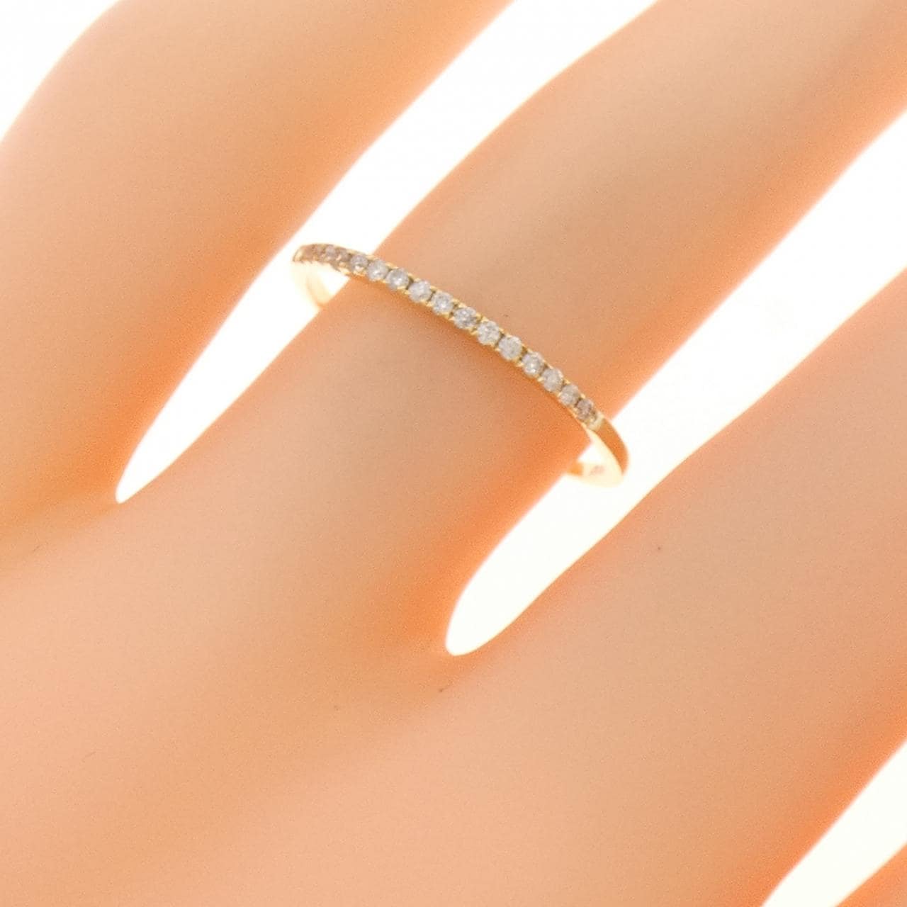 K18YG ダイヤモンド リング 0.08CT