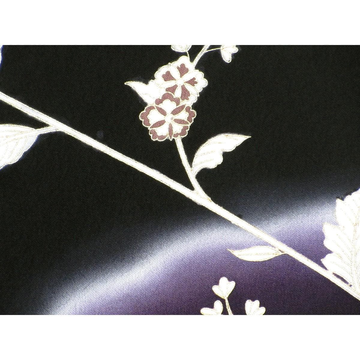 訪問着　友禅金彩加工　刺繍入りボカシ染
