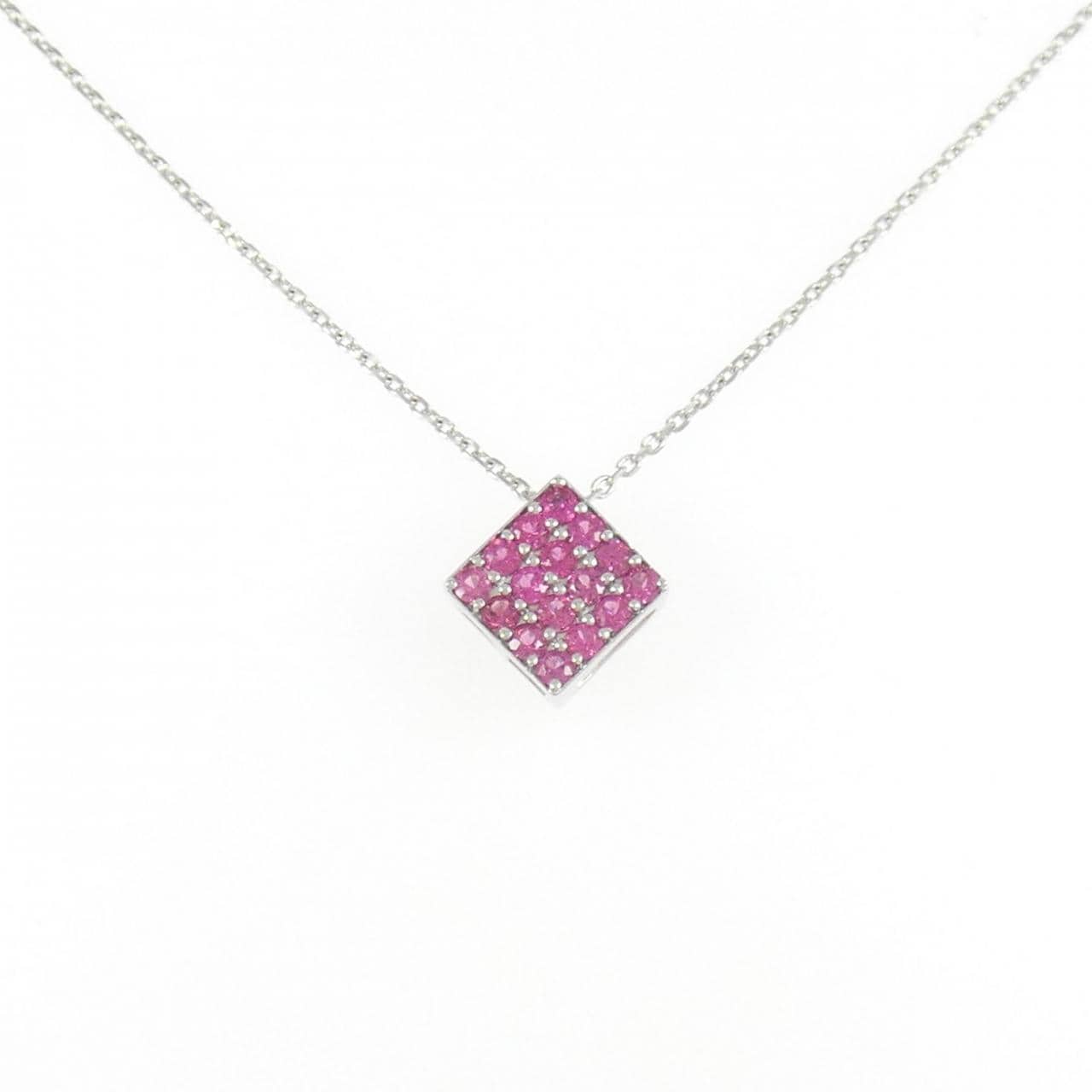 K18WG スピネル ネックレス 0.50CT