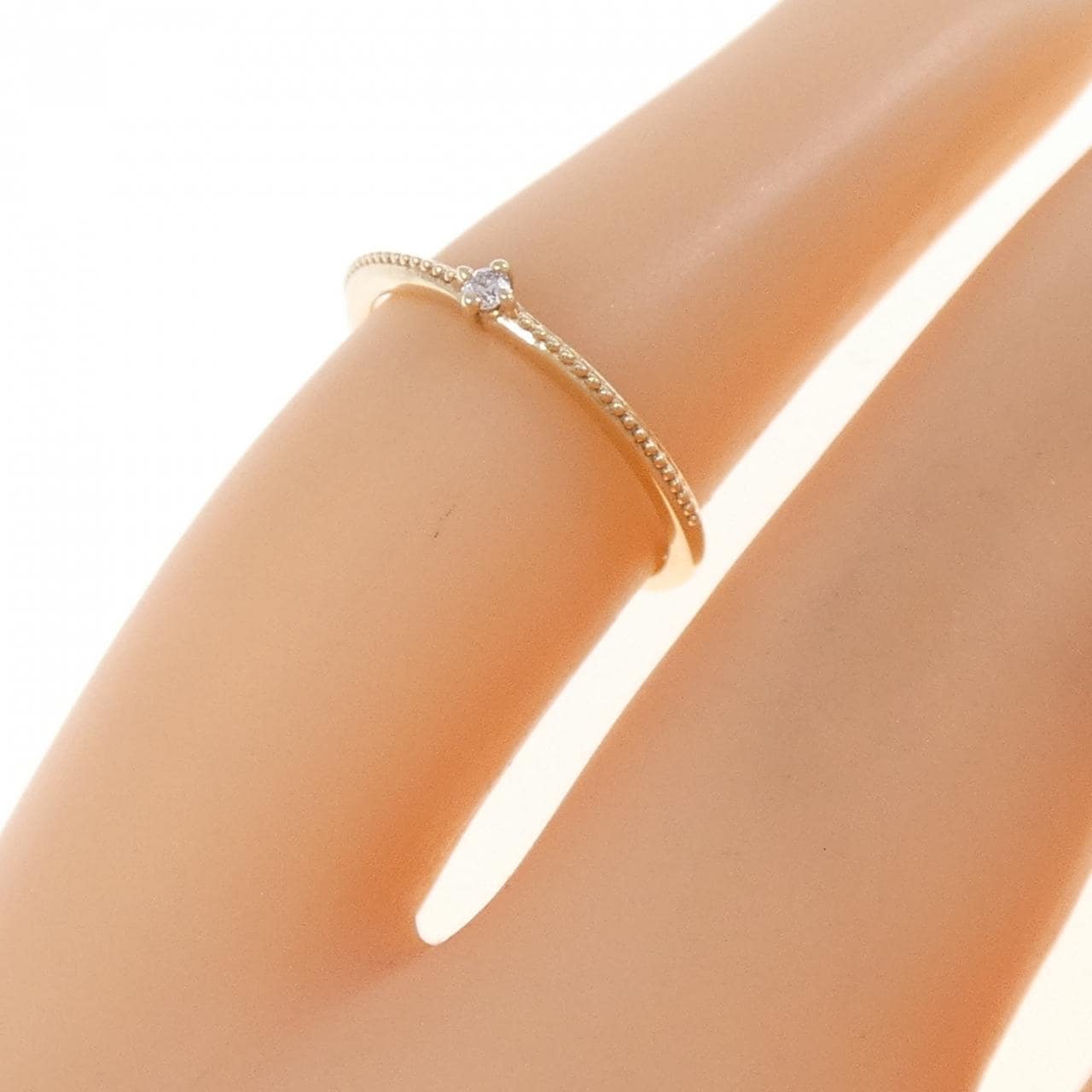 エテ ダイヤモンド ピンキーリング 0.01CT