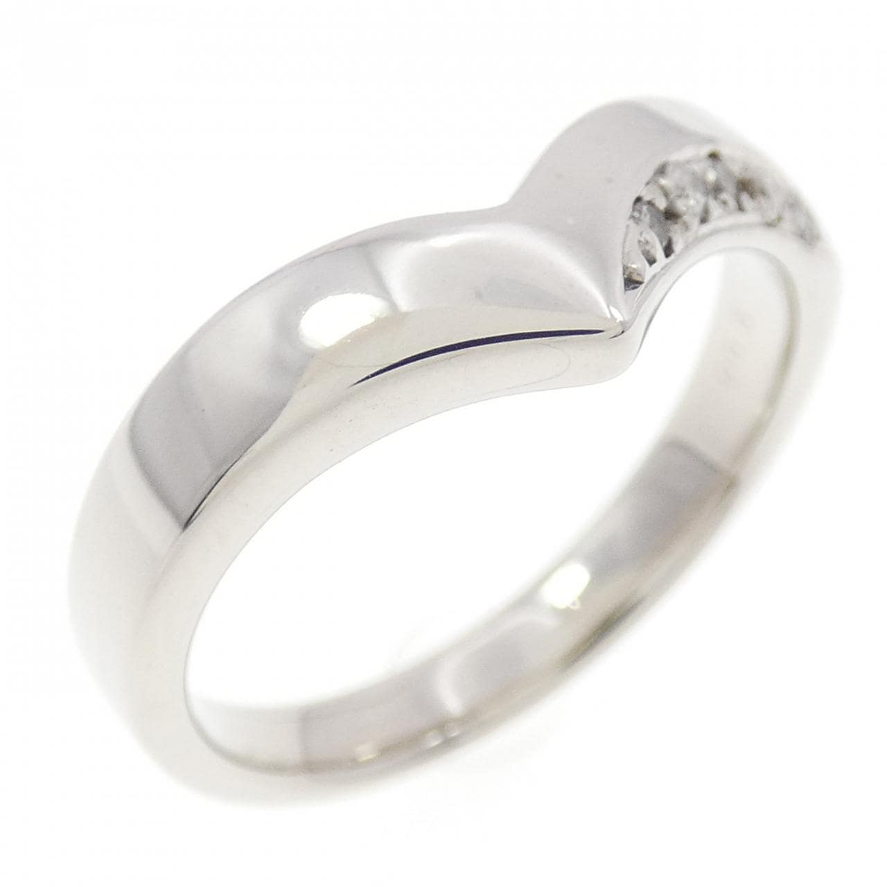K18WG ダイヤモンド リング 0.05CT
