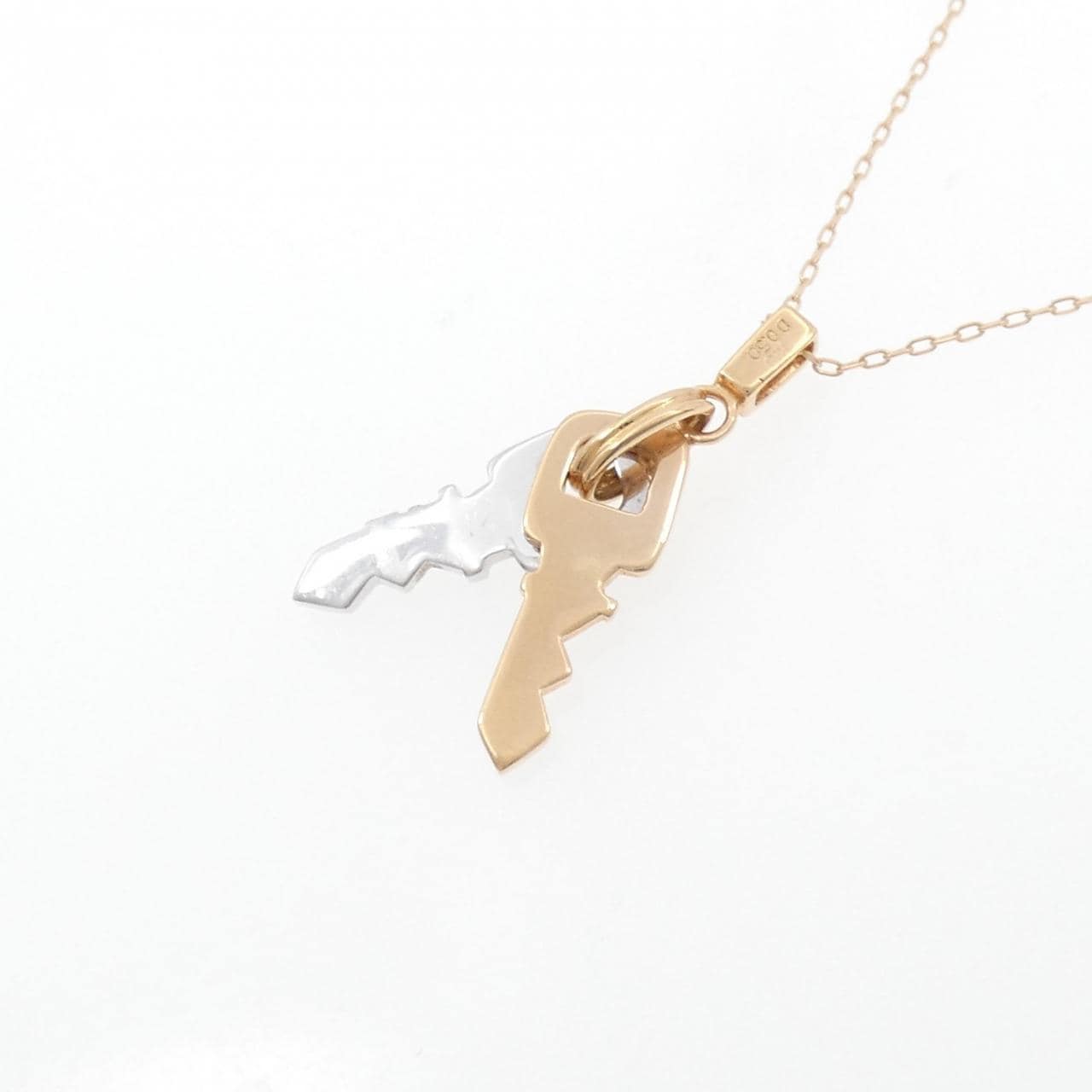 K18PG/K18WG ダイヤモンド ネックレス 0.50CT