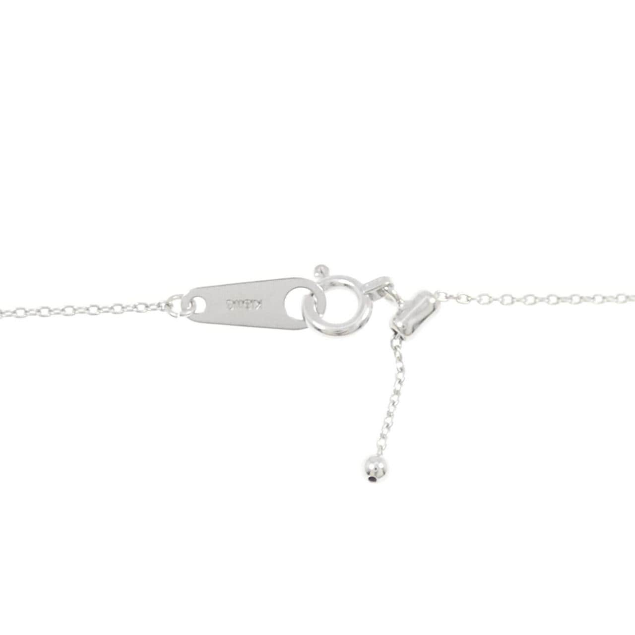 K18WG ダイヤモンド ネックレス 0.10CT