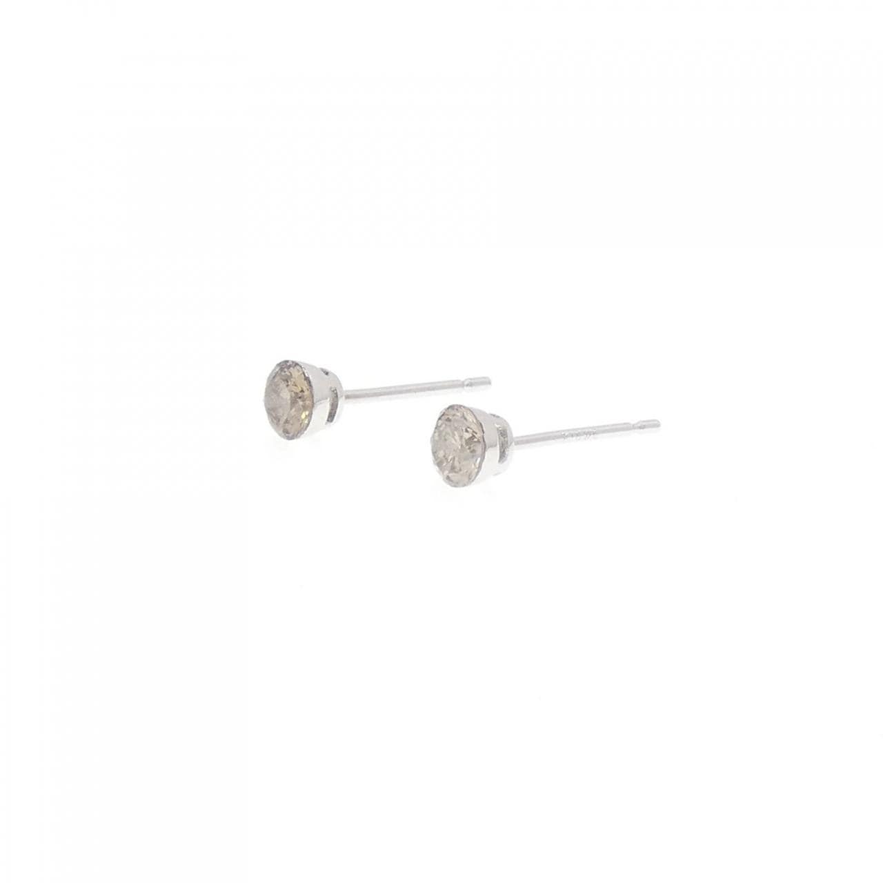 K18WG ダイヤモンド ピアス 0.36CT
