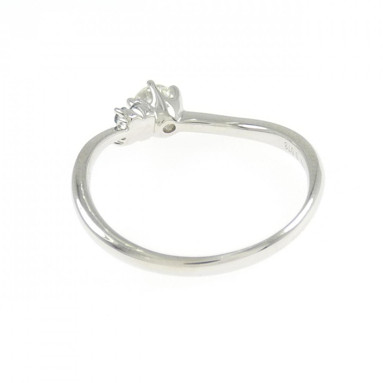 PT950 フラワー ダイヤモンド リング 0.302CT J SI2 Good