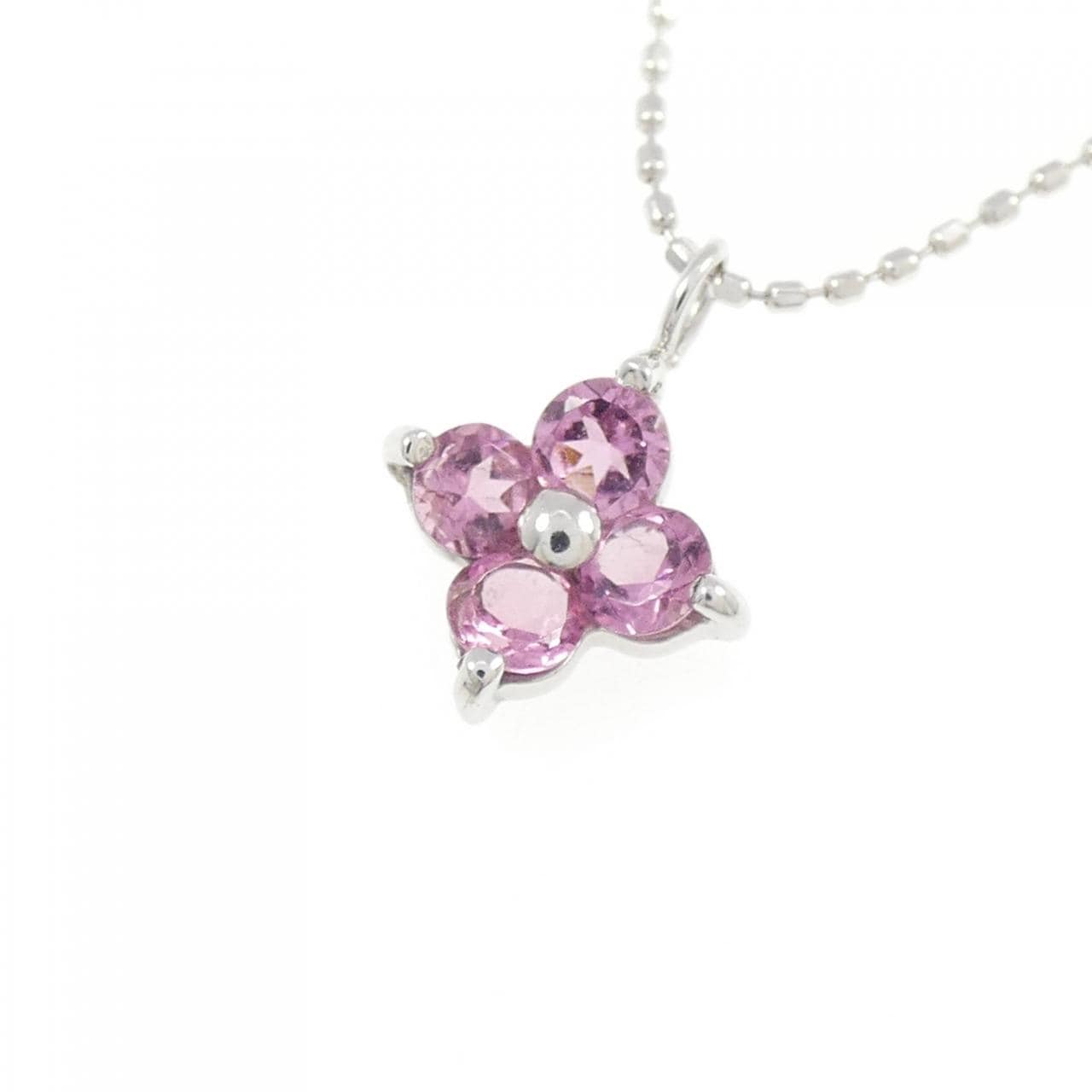 K18WG トルマリン ネックレス