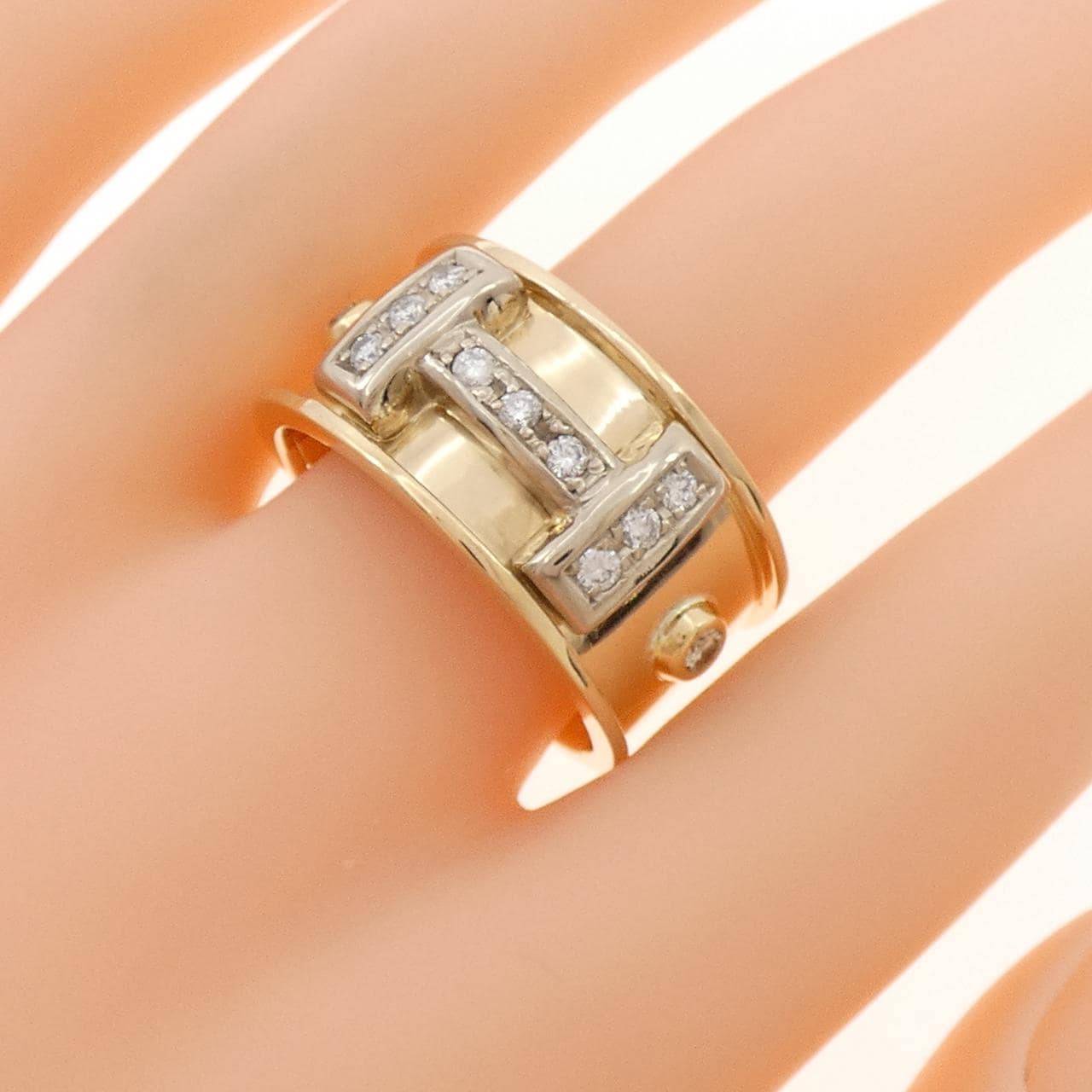 K18YG/K18WG ダイヤモンド リング