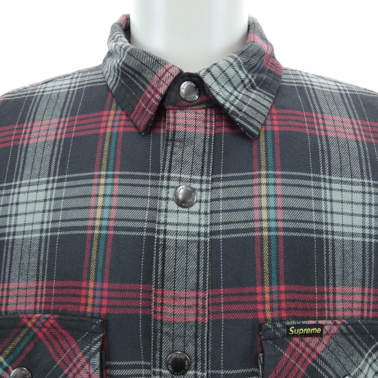 シュプリーム SUPREME Quilted Lined Flannel Sna シャツ