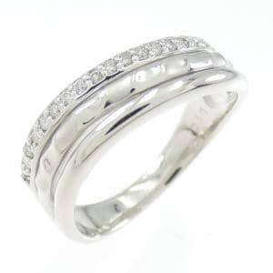 K18WG ダイヤモンド リング 0.10CT