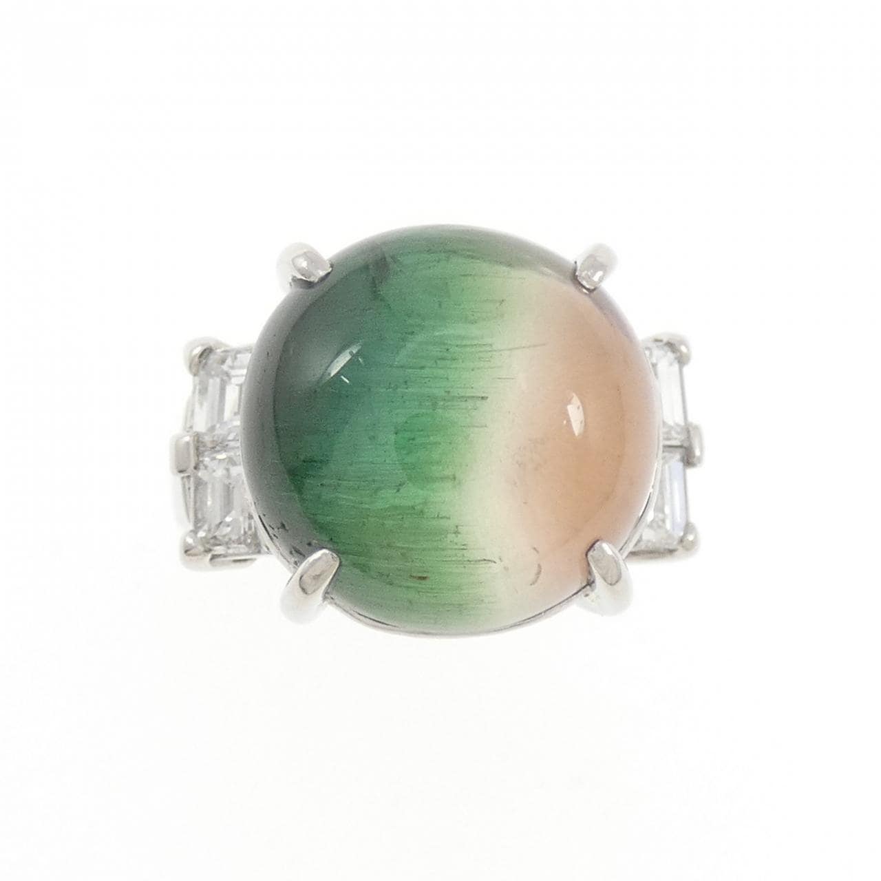 PT900 トルマリンキャッツアイ リング 13.35CT