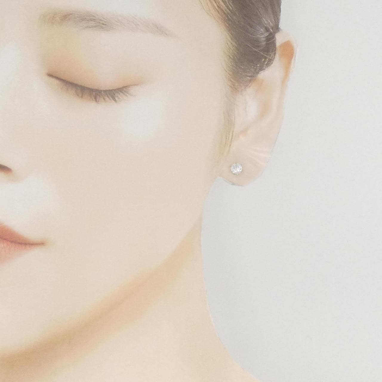 [Remake] PT900/ST Diamond Earrings 0.341CT 0.347CT EF SI2 EXT
