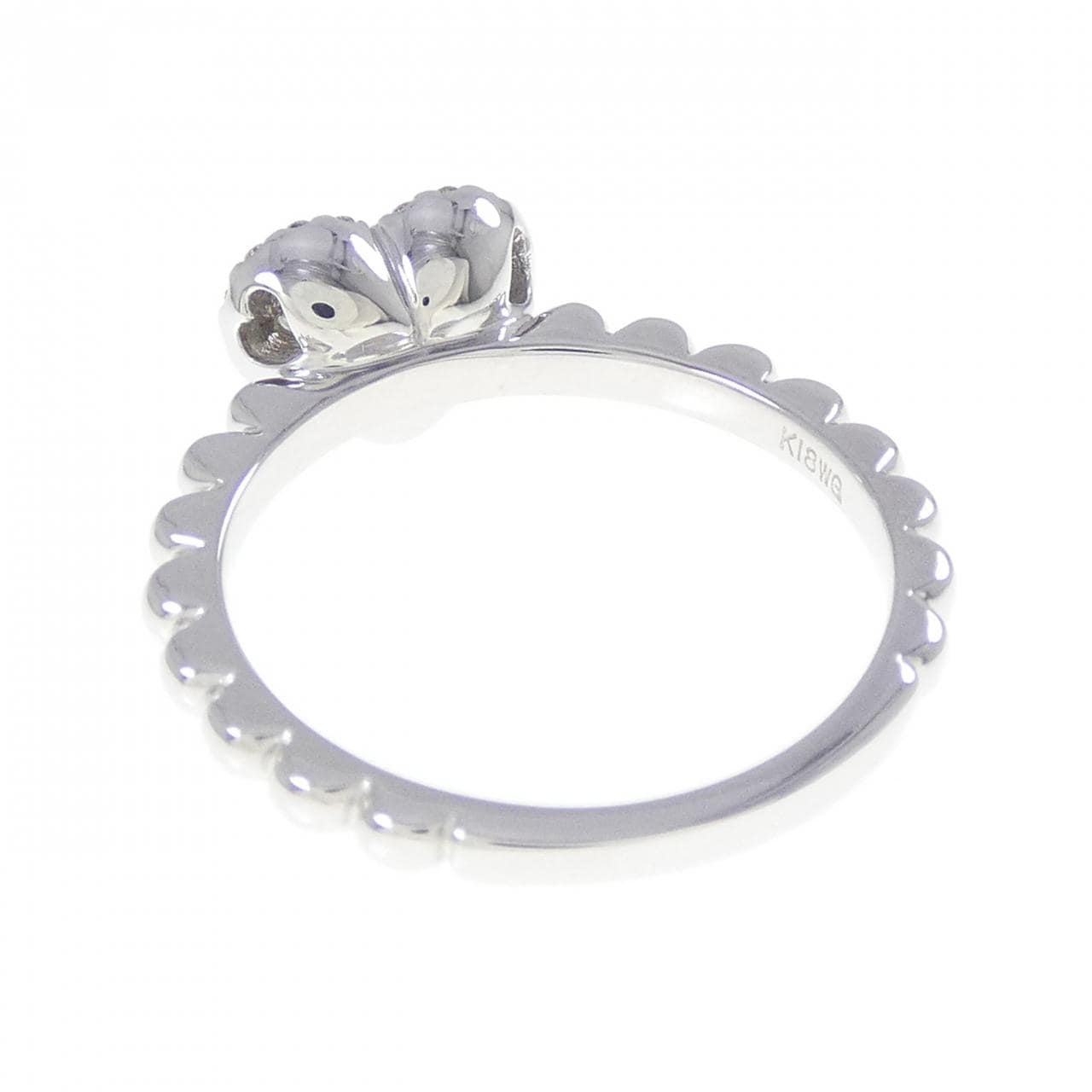 K18WG ハート ダイヤモンド リング 0.31CT