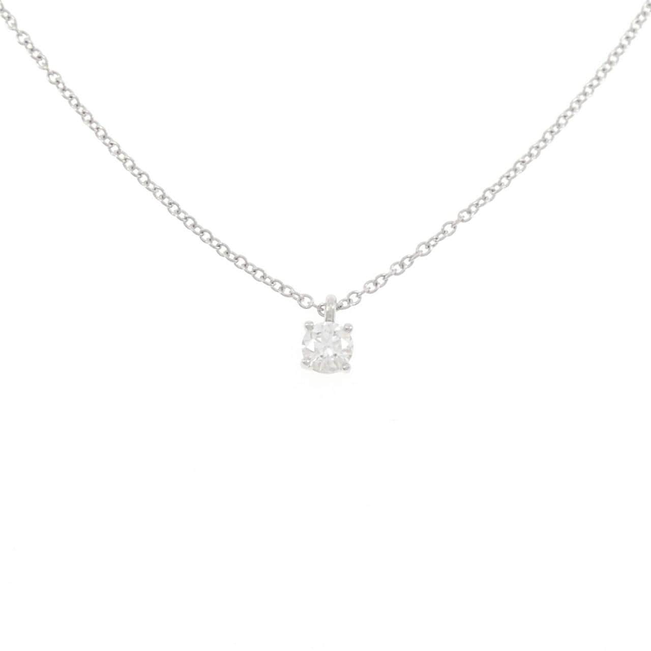 ティファニー ソリティア ネックレス 0.21CT F VVS2 3EXT