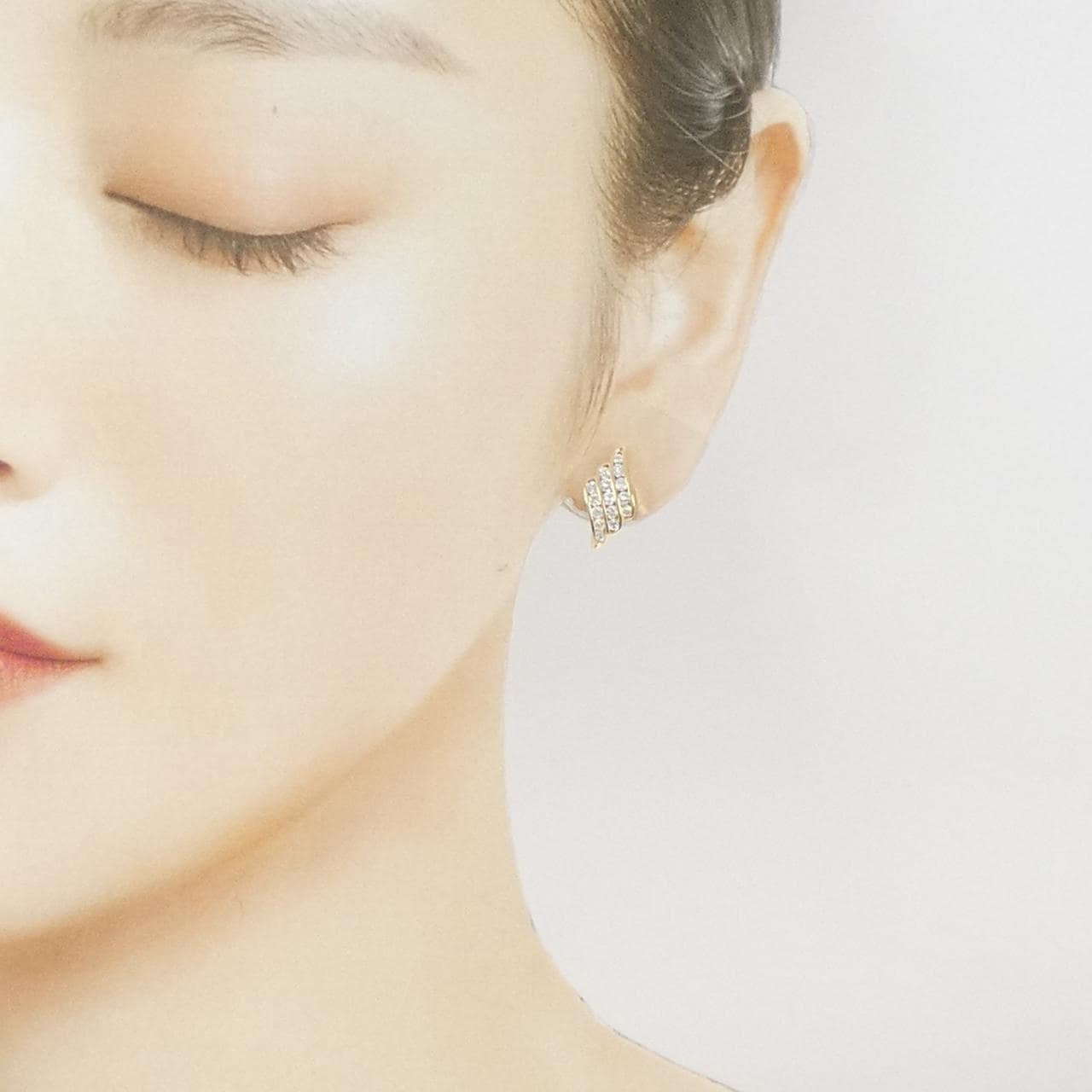 K18YG ダイヤモンド ピアス 0.80CT