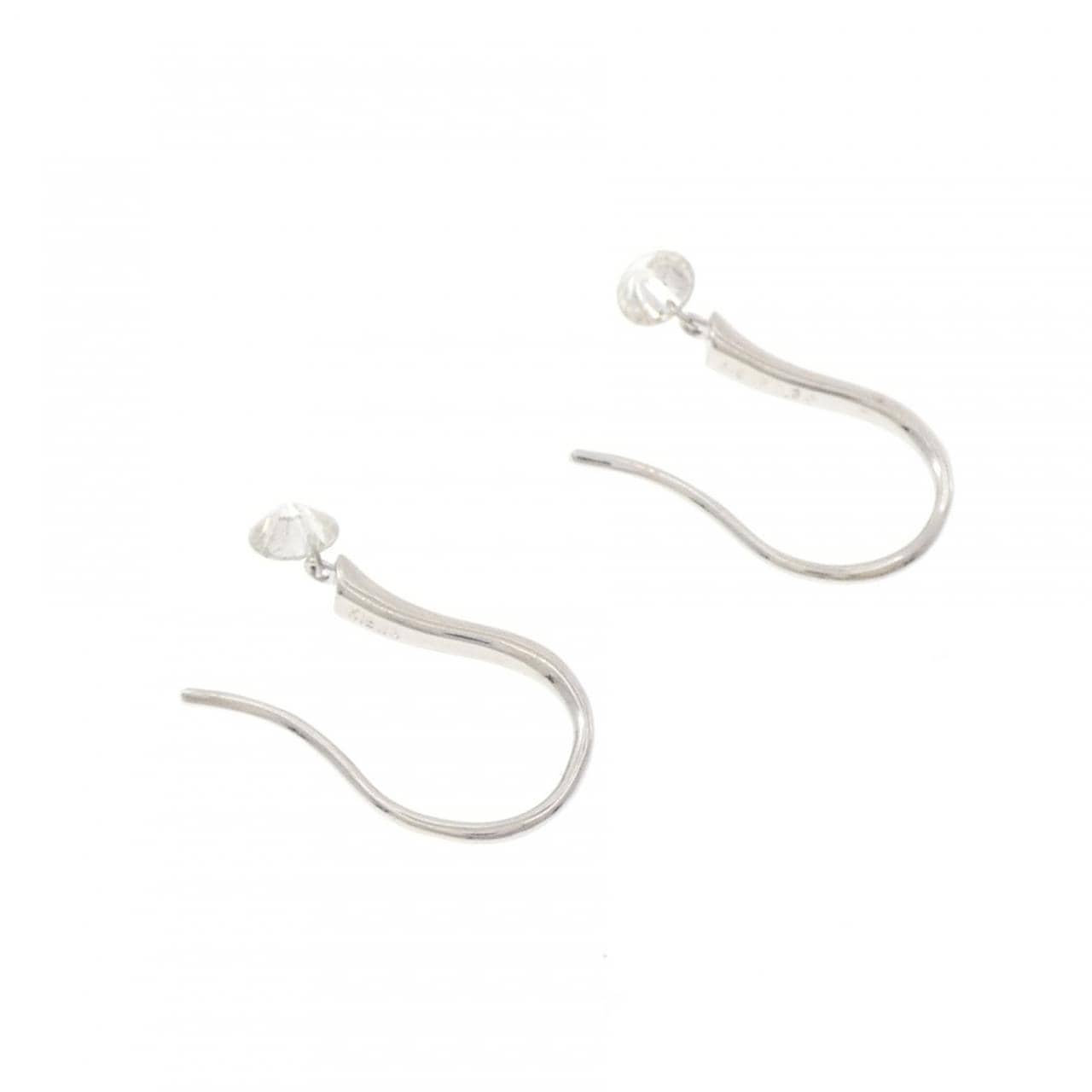 K18WG ダイヤモンド ピアス 0.30CT