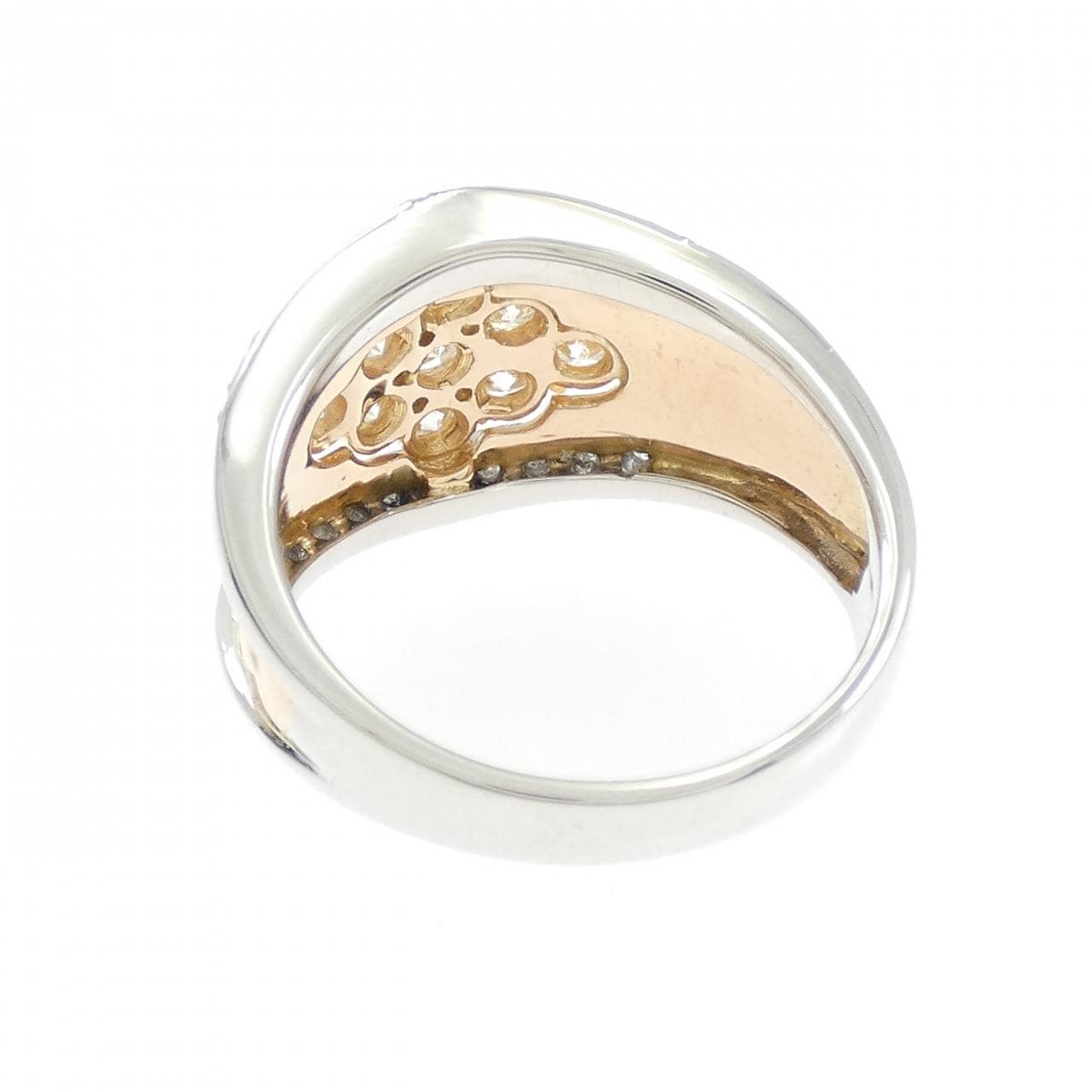 PT900/K18PG ダイヤモンド リング 1.01CT