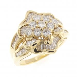 K18YG ダイヤモンド リング 1.00CT