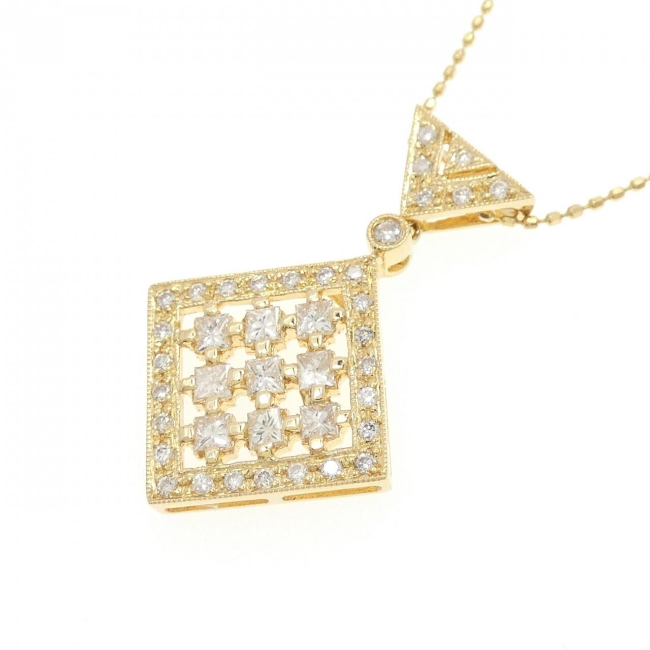 K18YG ダイヤモンド ネックレス 0.65CT