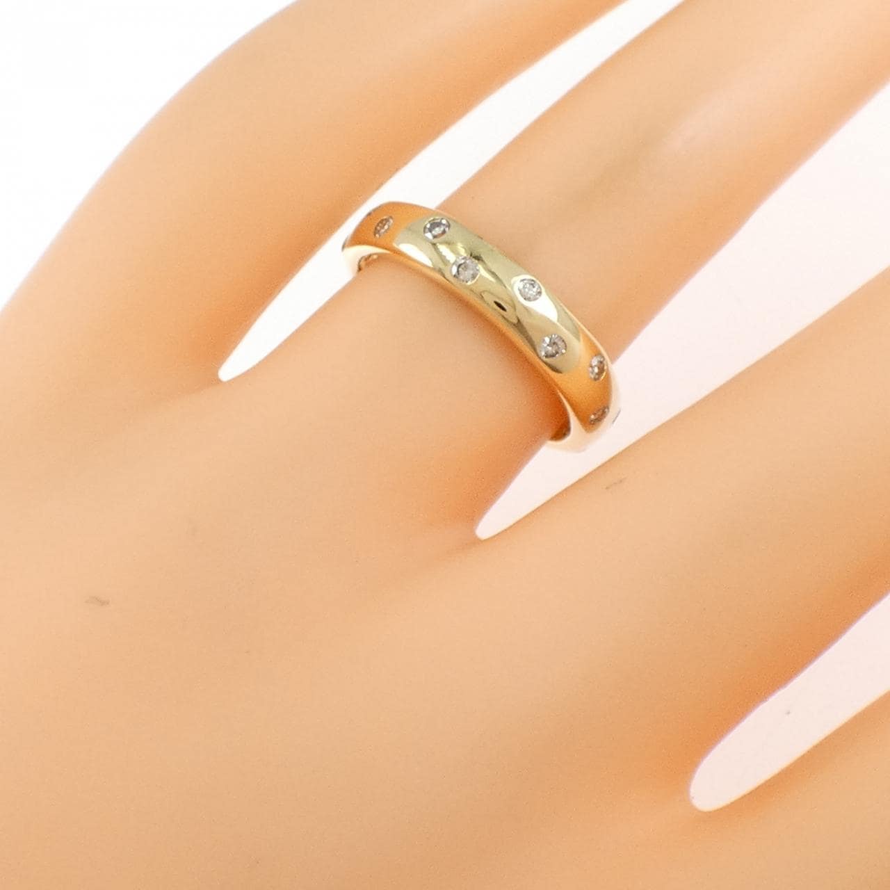 K18YG ダイヤモンド リング 0.21CT
