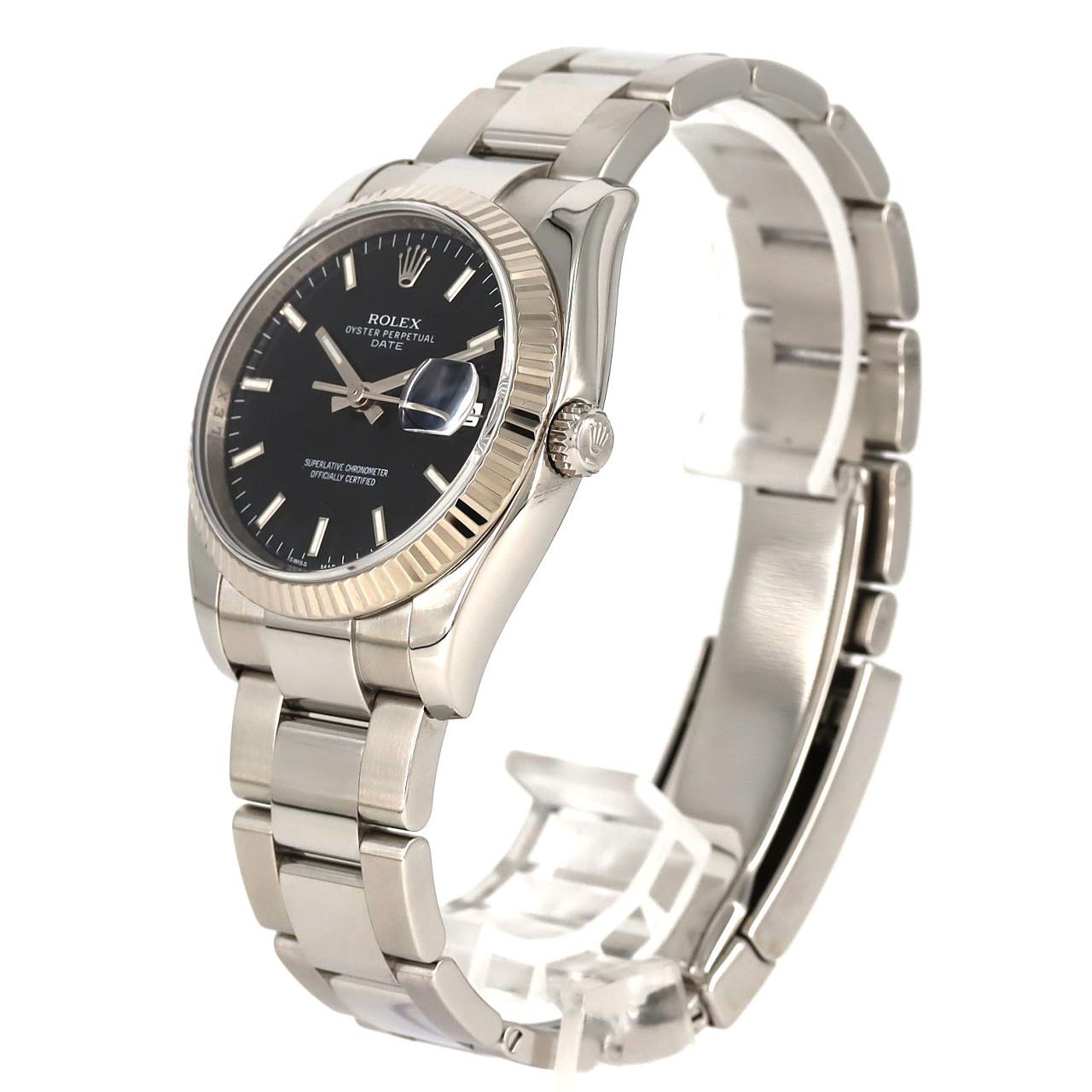 ロレックス オイスターパーペチュアルデイト 115234 SSxWG 自動巻 ランダム番