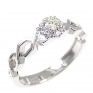 PT950 ダイヤモンド リング 0.092CT