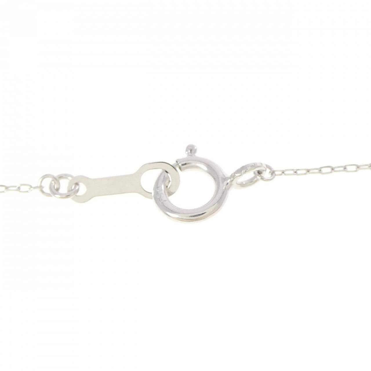 K18WG クロス ダイヤモンド ネックレス 0.10CT