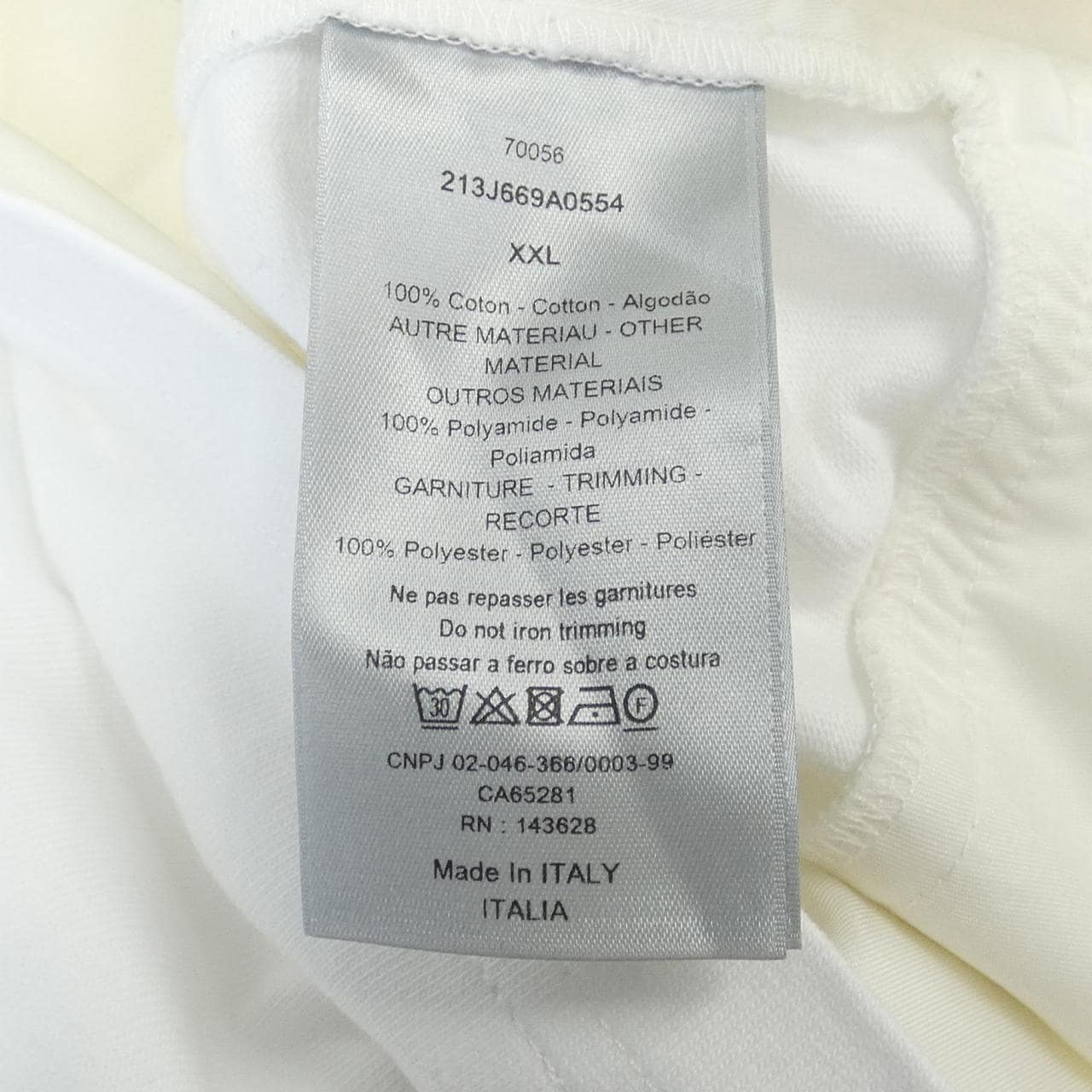 ディオール DIOR SACAI 213J669A0554 Tシャツ