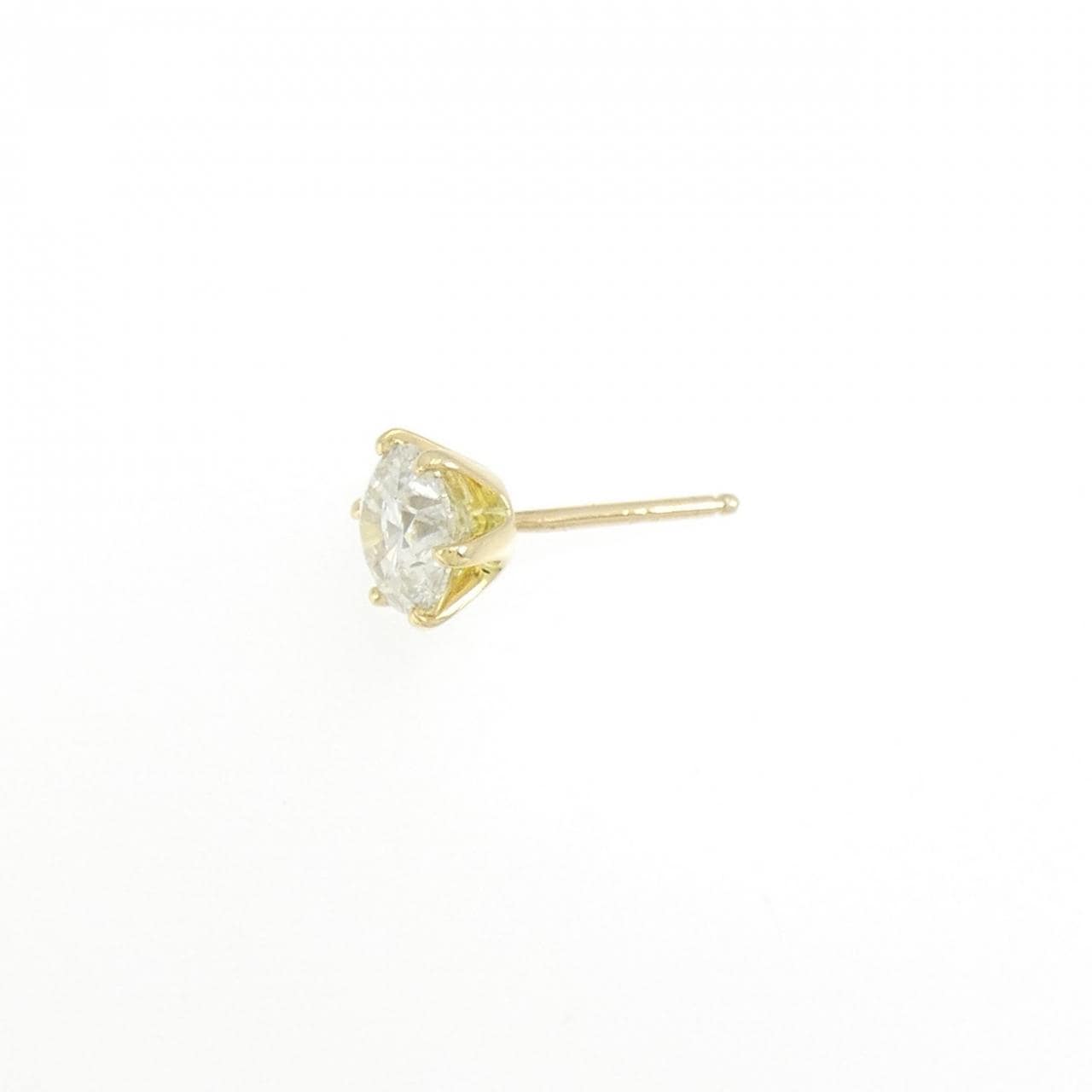 K18YG ダイヤモンド ピアス 0.834CT 片耳