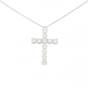 チャー クロス ダイヤモンド ネックレス 3.13CT
