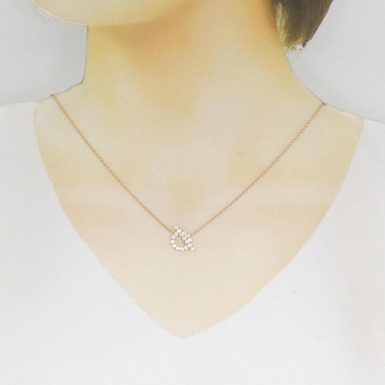 HERMES Finesse Necklace 0.46CT