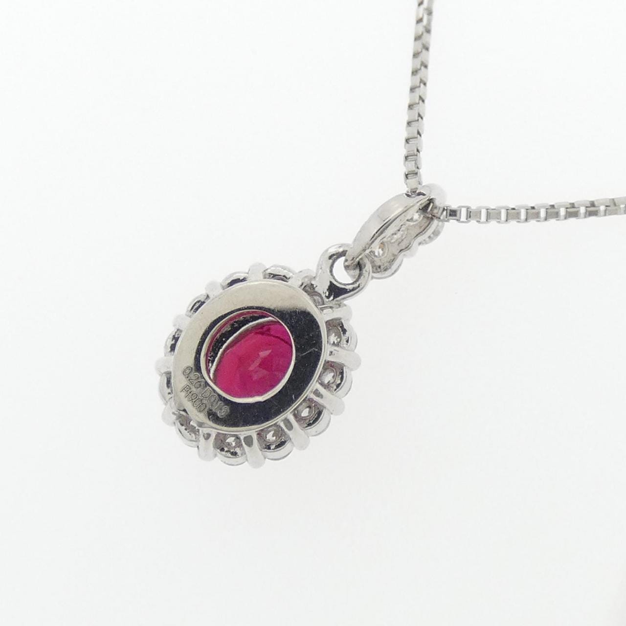 [BRAND NEW] PT Ruby Necklace 0.26CT