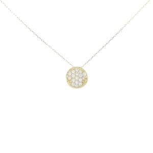 【リメイク】K18YG ダイヤモンド ネックレス 0.20CT