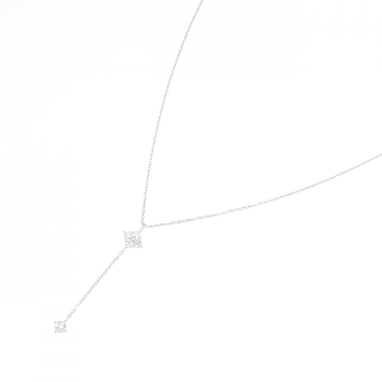 [新品] K18WG鑽石項鍊 0.19CT