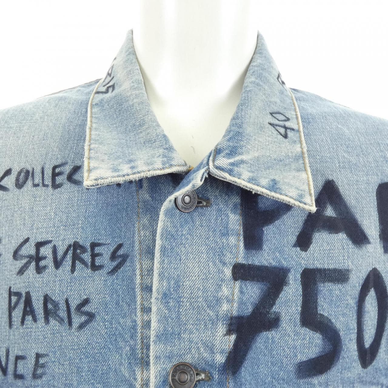 バレンシアガ BALENCIAGA グラフィック デニム ジャケット 534556 TBP33 デニムジャケット