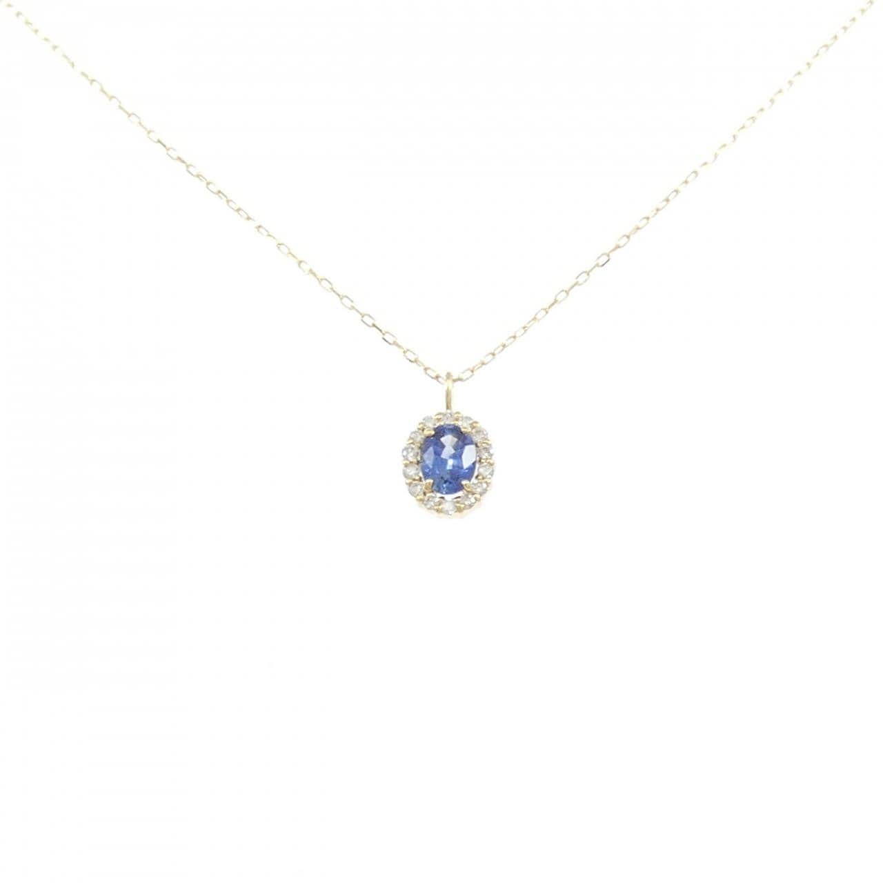 【新品】K18YG サファイヤ ネックレス 0.20CT