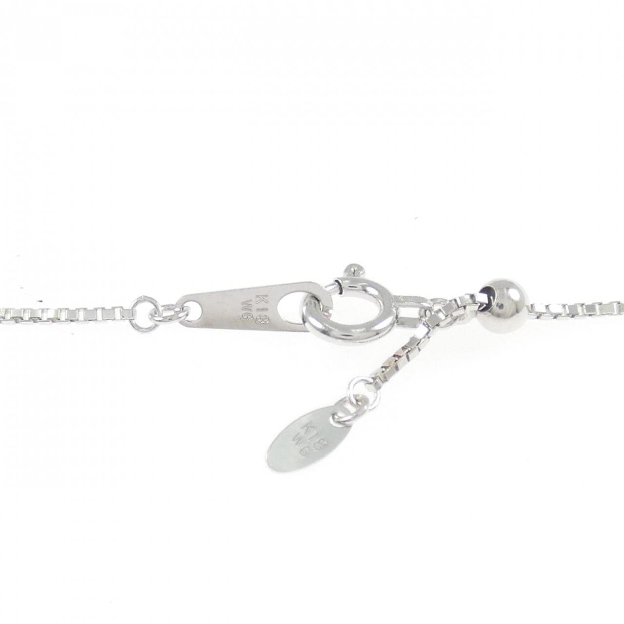 K18WG ブルートパーズ ネックレス 4.30CT